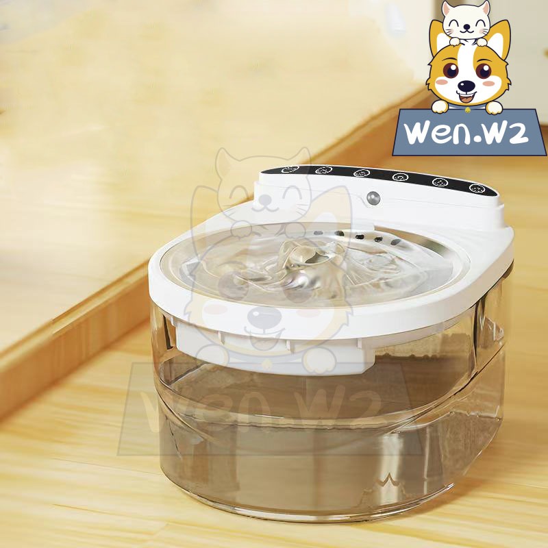 wen.W2 เครื่องให้น้ำสัตว์เลี้ยง น้ำหมุนเวียนมีแผ่นกรอง ที่ให้น้ำอัตโนมัติ