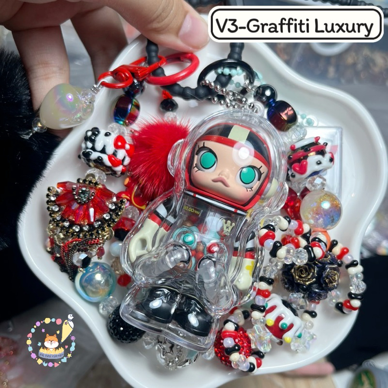 Molly Space V3 คอลล่าสุด! พวงกุญแจสายคล้องกระเป๋า DIY พร้อมส่ง