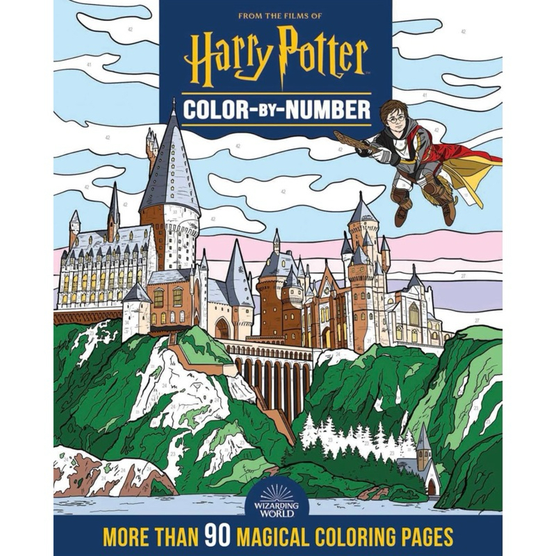 พร้อมส่งจากไทย สมุดระบายสีตามตัวเลข Harry Potter นำเข้าจาก USA มีหน้าระบายสีมากกว่า 90 หน้า