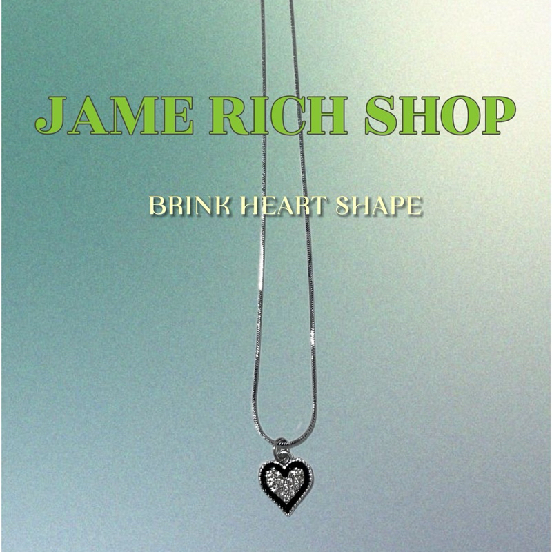 JAME RICH SHOP I BRINK HEART SHAP I สร้อย จี๊ ไม่ลอก ไม่ดำ ใส่อาบน้ำได้ พ่อค้าลองมาแล้ว