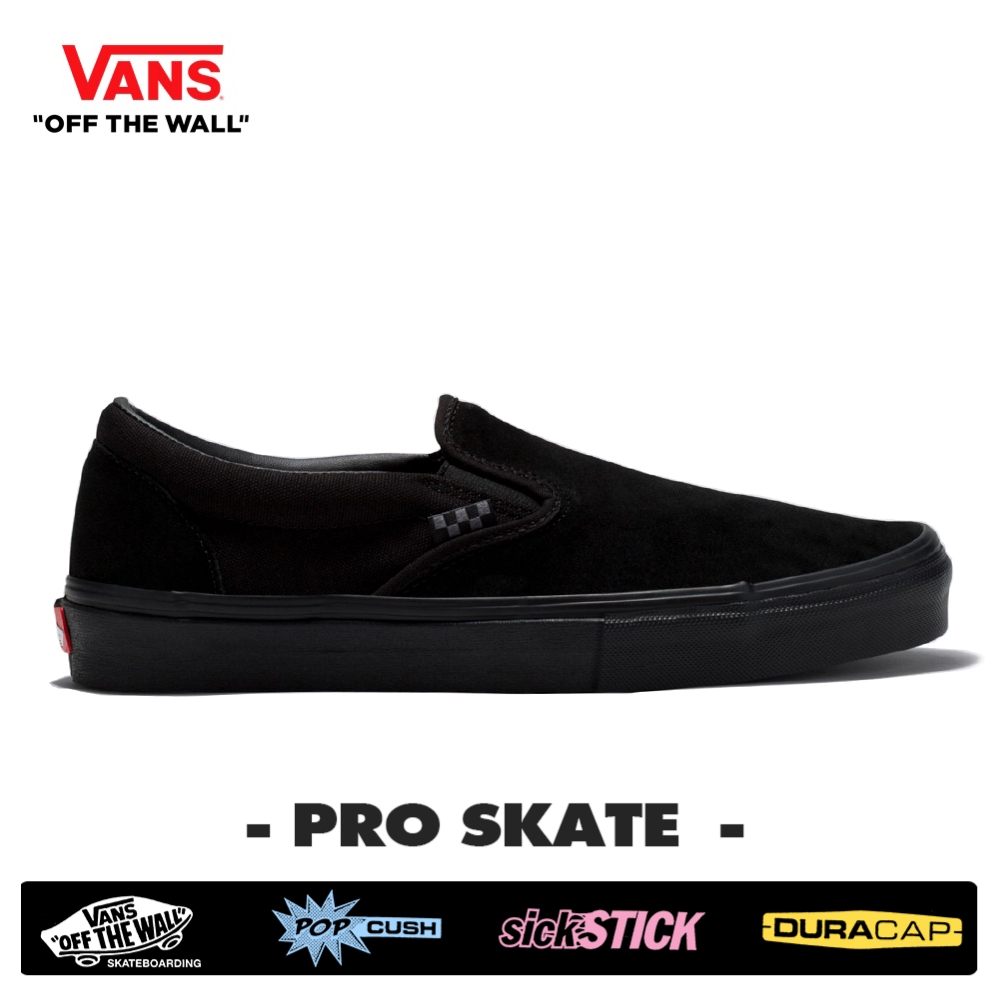 VANS SKATE รองเท้า Slip-On - Black/Black [VN0A5FCABKA]