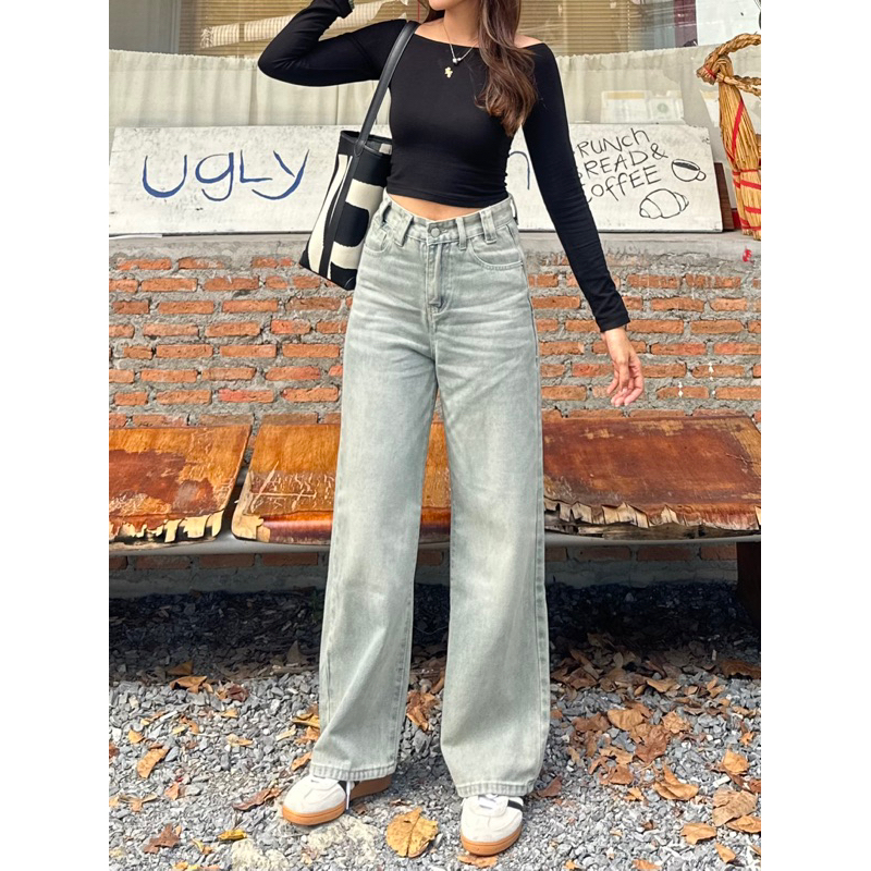 (จัดส่งภายใน 2 วัน) กางเกงยีนส์ Feelly jeans by modishop
