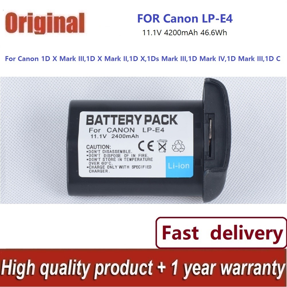 ✨(รับประกัน 1 ปี) LP-E4 LPE4 Canon EOS-1D Mark III 1Ds Mark III 1D Mark4 เปลี่ยนแบตเตอรี่หรือชาร์จ
