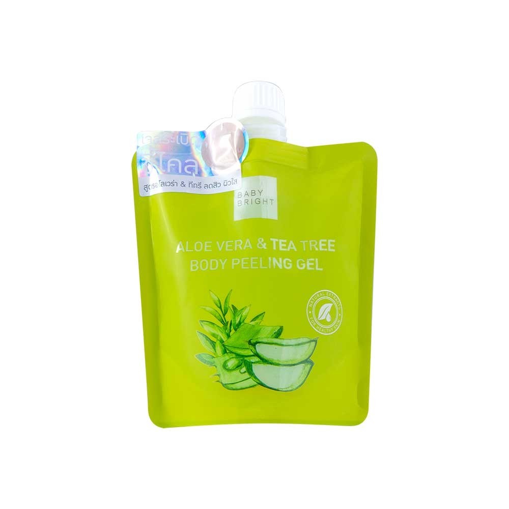 Baby Bright อโลเวร่าแอนด์ทีทรีบอดี้พีลลิ่งเจล 200ml