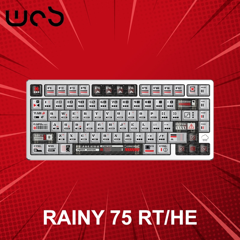 คีย์บอร์ด WOBKEY Rainy 75 RT/HE (ภาษาอังกฤษ) ประกันศูนย์ 1 ปี