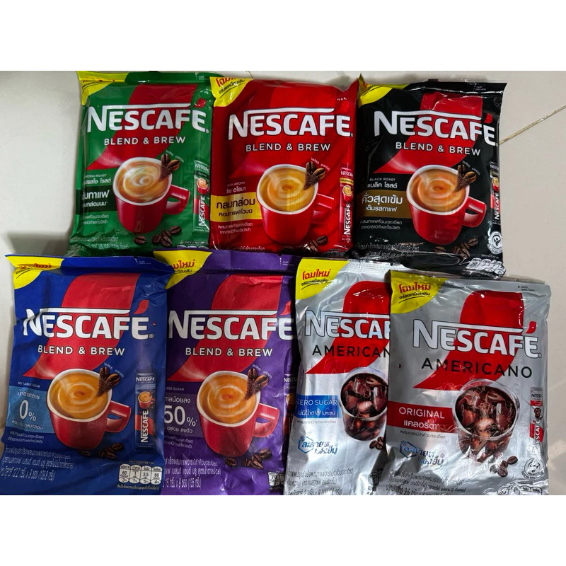 เนสกาแฟ กาแฟปรุงสำเร็จชนิดผง 3 อิน 1 แพค9ซ./8ซ.