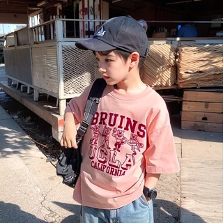 Beryl kids🌸เสื้อยืดแขนสั้นเด็ก🎀แขนสั้นพิมพ์ลาย เสื้อคอกลม แฟชั่นฤดูร้อน สไตล์เกาหลี สำหรับเด็กชายและเด็กหญิง
