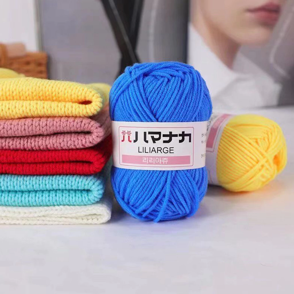ไหมพรมคอตตอนนม 4ply 25g thumbnail 6