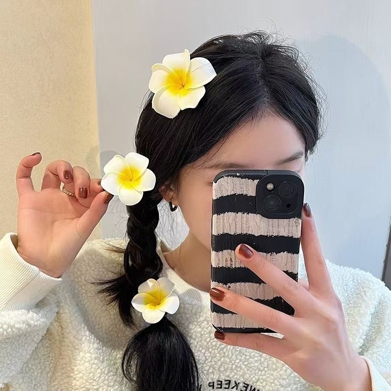 🌸Swift Bra🌸กิ๊บติดผมแฟชั่น กิ๊บ ดอก ลีลาวดี กิ๊บดอกไม้ปลอม 7cm ทำจากเนื้อโฟมหนา ทนทาน - รูปที่ 2