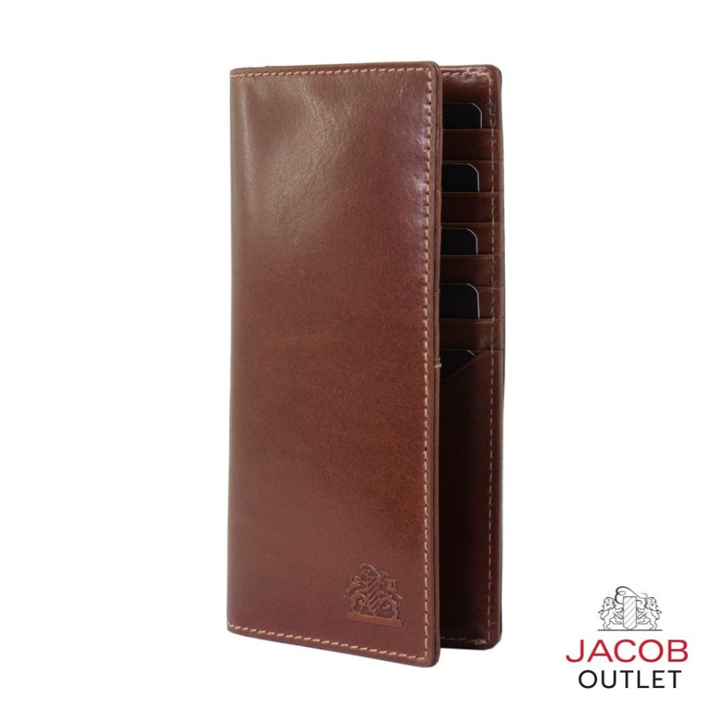 JACOB กระเป๋าสตางค์ชายพร้อมช่องใส่รูปภาพ - มีช่องซิปสำหรับเก็บธนบัตร - รุ่น PAKI 22508
