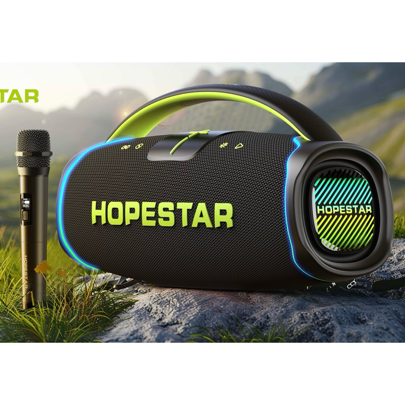 Hopestar A60/A65 ลำโพงบลูทูธ 300วัตต์ พร้อมไมค์ลอย1อัน ลำโพง6ดอก ปรับเบสได้3โหมด Party130