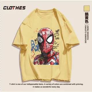 เสื้อยืด ผ้าคอตตอลแท้ CM64 "ลายแมงมุม สไปเดอ เท่ๆ " ใส่สบาย สีไม่ตกเนื้อผ้าดี ตัดเย็บดี