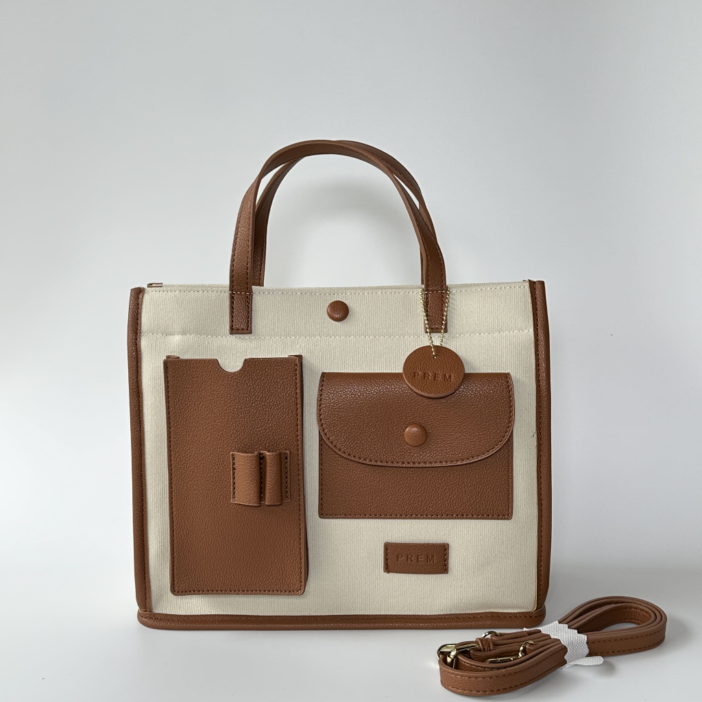 กระเป๋า Office Bag เปิด-ปิด ด้วยซิป แถมสายยาวให้นะคะ bg #702