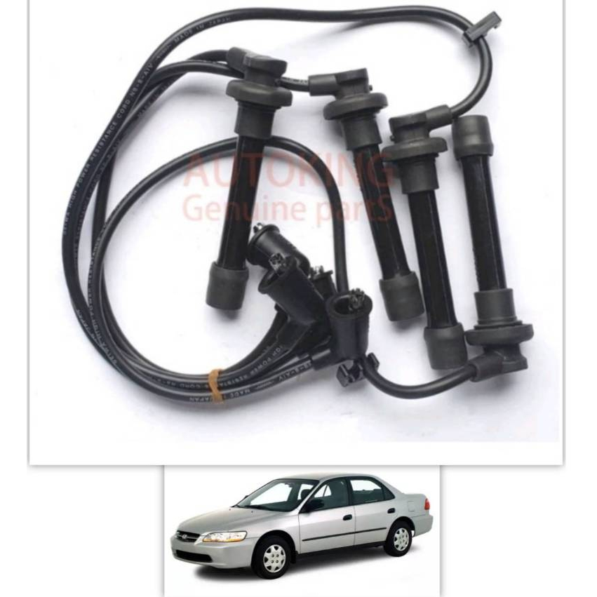 สายหัวเทียน Honda Accord G6 เครื่อง F23A-VTEC เท่านั้น ไม่มีวีเท็คจะใช้อีกเเบบ ใหม่4เส้นสีดำ