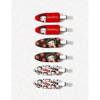 [พร้อมส่ง🇹🇭] กิ๊บติดผม Betty Boop 4-6 pcs/pack ไม่ทิ้งรอยหนีบบนเส้นผม