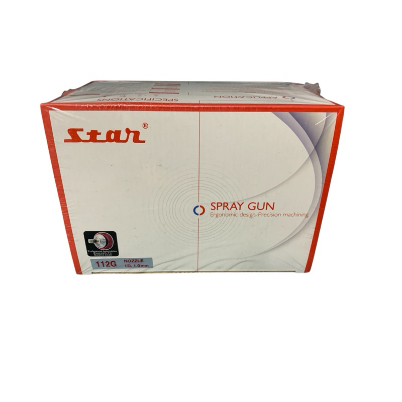 กาพ่นสี STAR S-710 112G 1.0mm หัวแดง มี ถ้วยอลูมิเนียม ถ้วยพลาสติก ให้เลือก ขนาด450ml.