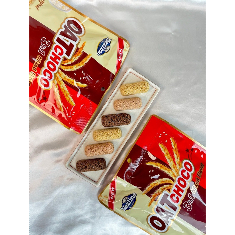 (180g) Nezline (3อิน1) ข้าวโอ๊ตอัดแท่งรวมรส 3 รสชาติในห่อเดียว Oat Choco Mixed 3 in 1 ตราเนสไลน์ - รูปที่ 7