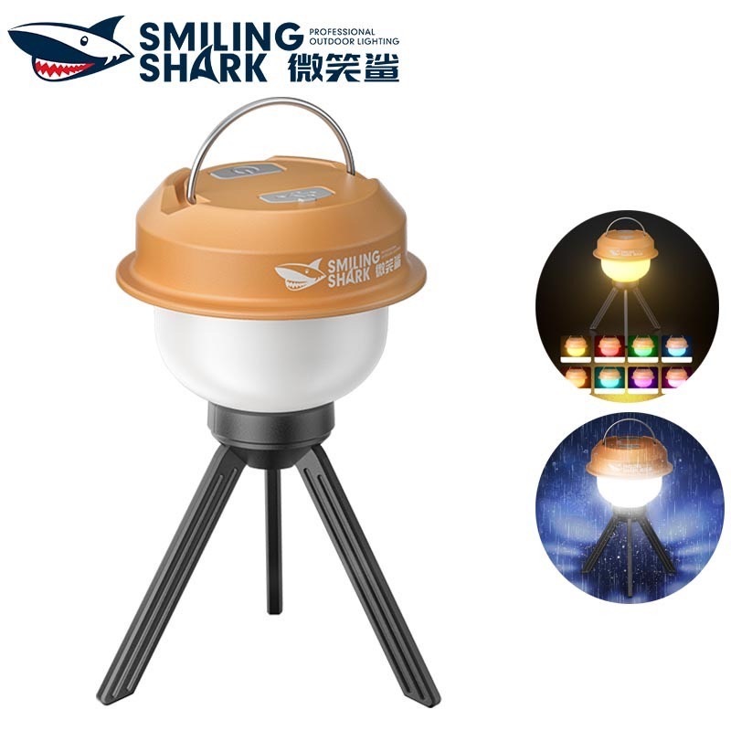 SmilingShark LY8244 ไฟแคมป์ปิ้ง เหลือง / แดง / เขียว / น้ำเงิน / ส้ม / ฟ้า / ม่วง / ชมพู ไฟอาร์บีจี Typec-C ชาร์จใหม่ได้