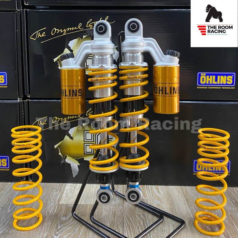 โช้คหลัง OHLINS Monkey 125 ( ซับแทงค์ ) รหัส HO819 (334mm) พร้อมสปริงทางเลือกสำหรับน้ำหนัก 80 กิโลขึ