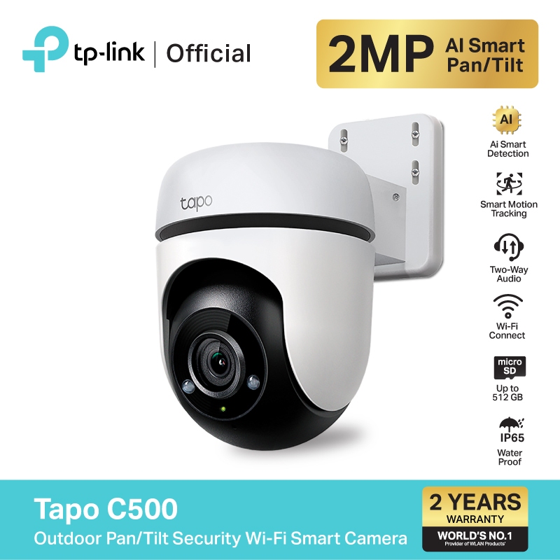 TP-Link Tapo C500 ภาพคมชัด 2MP/ Tapo C510W ภาพคมชัด 3 MP กล้องวงจรปิด WiFi ใช้งานภายนอก IP65 รองรับ SD Card สูงสุด 512GB