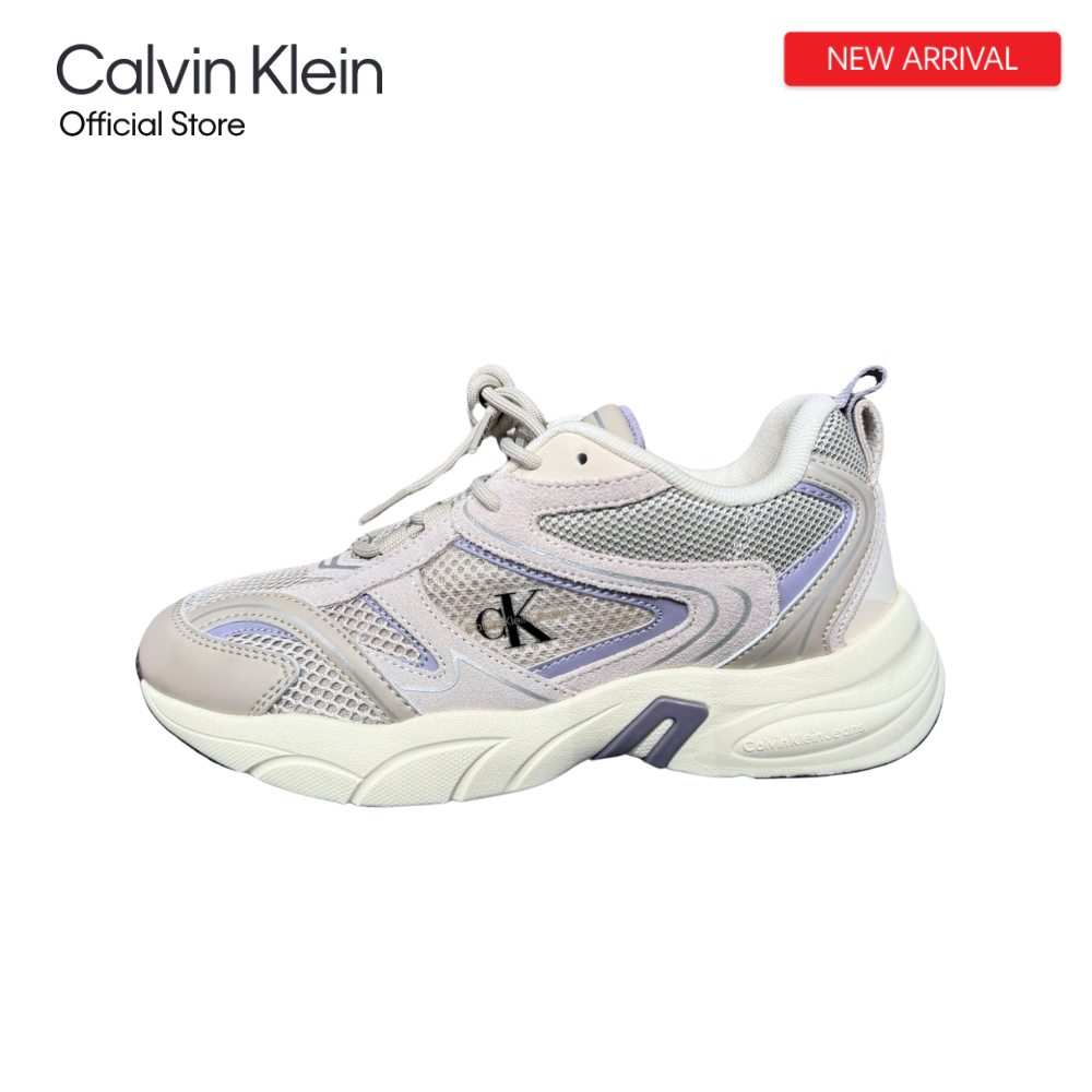 CALVIN KLEIN รองเท้าผ้าใบผู้หญิง รุ่น ZW02652 ACF - สีเบจ