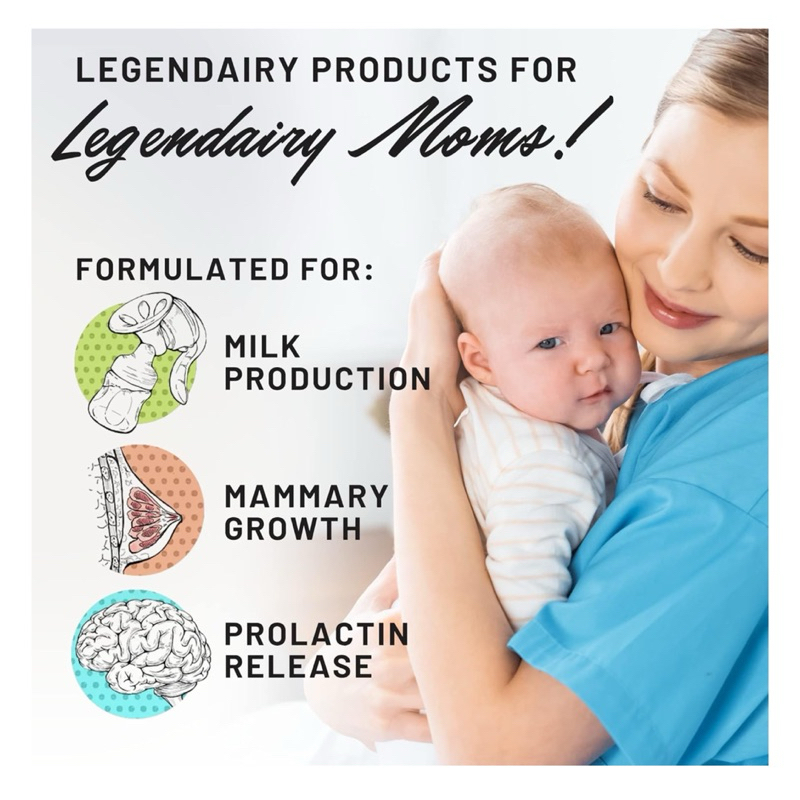 [ LEGENDAIRY MILK ]❇️LIQUID GOLD ( เพิ่มน้ำนม บำรุงน้ำนมแม่ สารอาหารสำหรับคุณแม่ )( 60 แคปซูล💊 )
