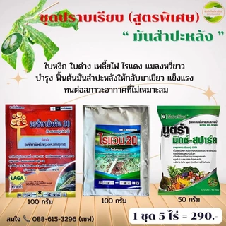 ชุดปราบเรียบ (สูตรพิเศษ) 1 ชุด 5ไร่ สูตรเย็น ใช้ได้กับพืชทุกชนิด