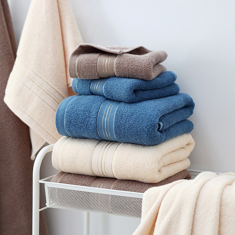 ผ้าเช็ดตัวCOTTON ขนาด 70*140ซม. ( เฉพาะผ้าเช็ดตัว ) ผลิตจากเส้นใยคอตตอนแท้100%