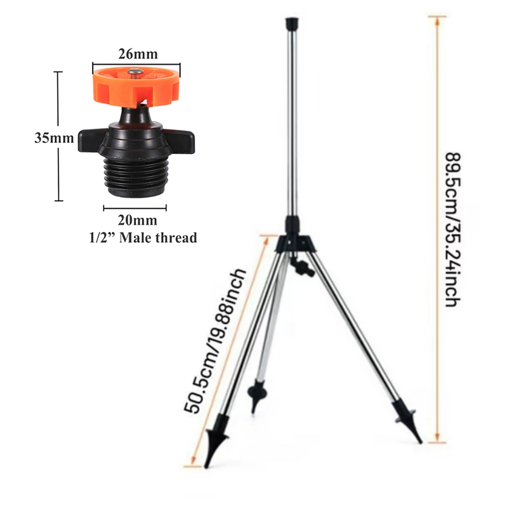 สปริงเกลอร์+ ขาตั้ง สามารถใช้สำหรับสนามหญ้าสถานรับเลี้ยงเด็กและการชล สปริงเกลอร์ขาตั้ง สปริงเกลอร์หมุนอัตโนมัติ - รูปที่ 6
