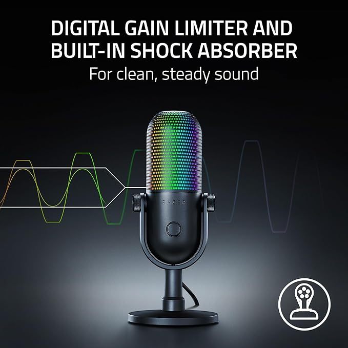 Razer Seiren V3 Chroma สินค้าของเเท้ 100% ทางร้านรับประกันสินค้า 2 ปี