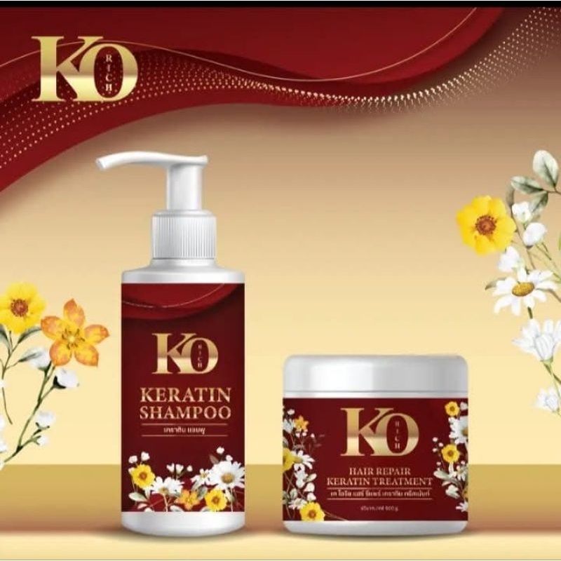 แชมพู+ทรีทเม้นท์ กล่องแดง เคโอริช Korich ของแท้100%