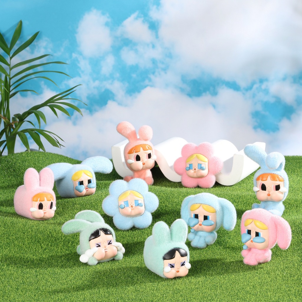 ตุ๊กตาร้องไห้ขนาดเล็ก ตกแต่ง Flocking ของแต่งรถตั้งโต๊ะ ของตกแต่ง DIY ขนาดเล็กและน่ารัก POP น่ารัก POP MAT CRYBABY