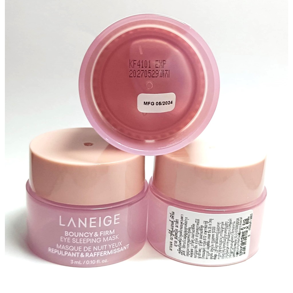 ลาเนจ อายสลีปปิ้งมาค ใหม่ Laneige Bouncy & Firm Eye Sleeping Mask 3 ml. ใหม่ exp.2027 อายลาเนจ ลาเนจอาย