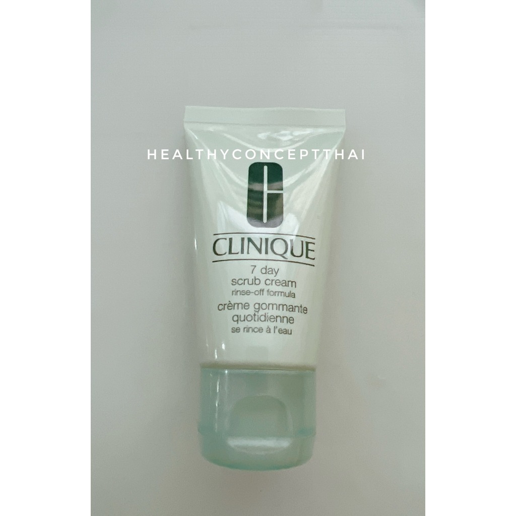 Clinique 7 Day Scrub Cream Rinse-Off Formula 30ml (ินค้าแยกออกมาจากกิฟท์เซ็ท) คลีนิกข์ ครีมขัดผิวเนื