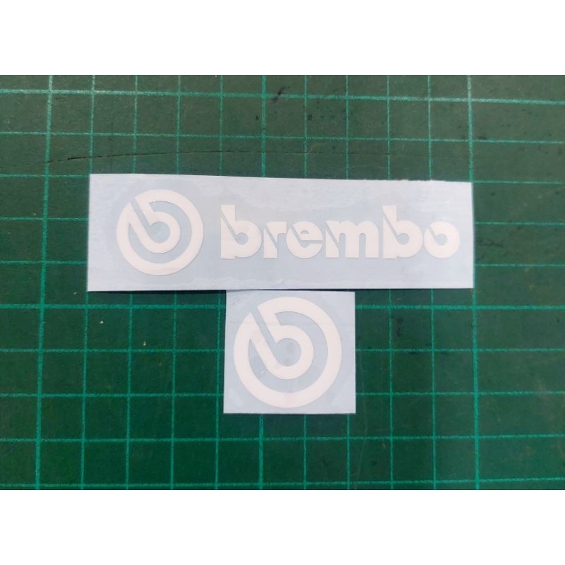 sticker brembo ติดปั้มเบรกขนาด1นิ้วและ8cn