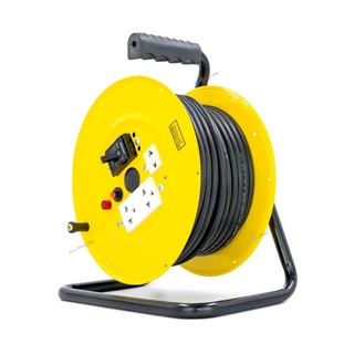 ล้อเก็บสายไฟมีเบรกเกอร์ พร้อมสาย VCT 3x2.5 sq.mm. ยาว 20-30 เมตร
