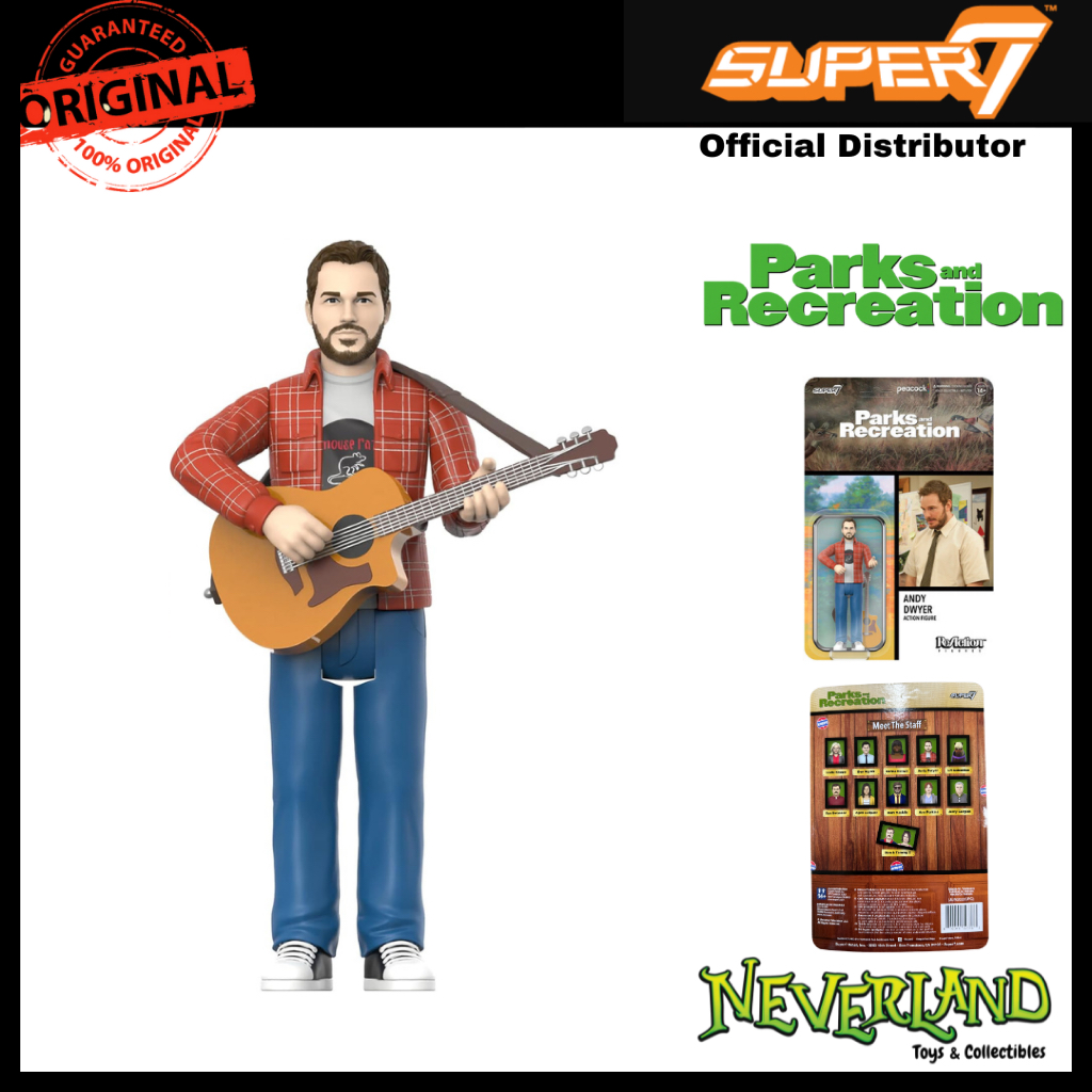 Super7 Parks and Recreation Andy Dwyer (Mouse Rat) Wave 2 ReAction Figure