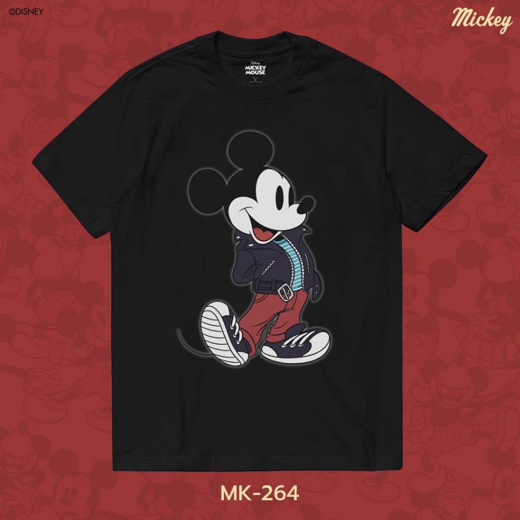 Power 7 Shop เสื้อยืดการ์ตูน มิกกี้เมาส์ ลิขสิทธ์แท้ DISNEY (MK-264)
