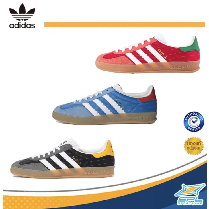 [ของแท้ %] AD originals GAZELLE INDOOR รองเท้าผ้าใบ รองเท้ากีฬาสำหรับบุรุษและสตรี