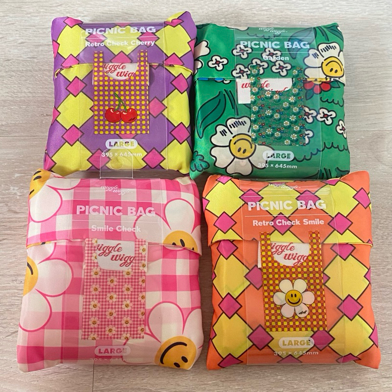 WIGGLE WIGGLE Reusable Picnic Bag (SS1-4) ถุงผ้ารักษ์โลก ถุงผ้า wiggles wiggles