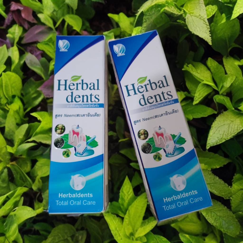 (ซื้อ1แถม1) ขนาด 20g ยาสีฟันสมุนไพรHERBALDENTS(เฮอร์เบิลเดนทัส)สูตรเข้มข้นส่วนผสมดอกสะเดาอินเดีย