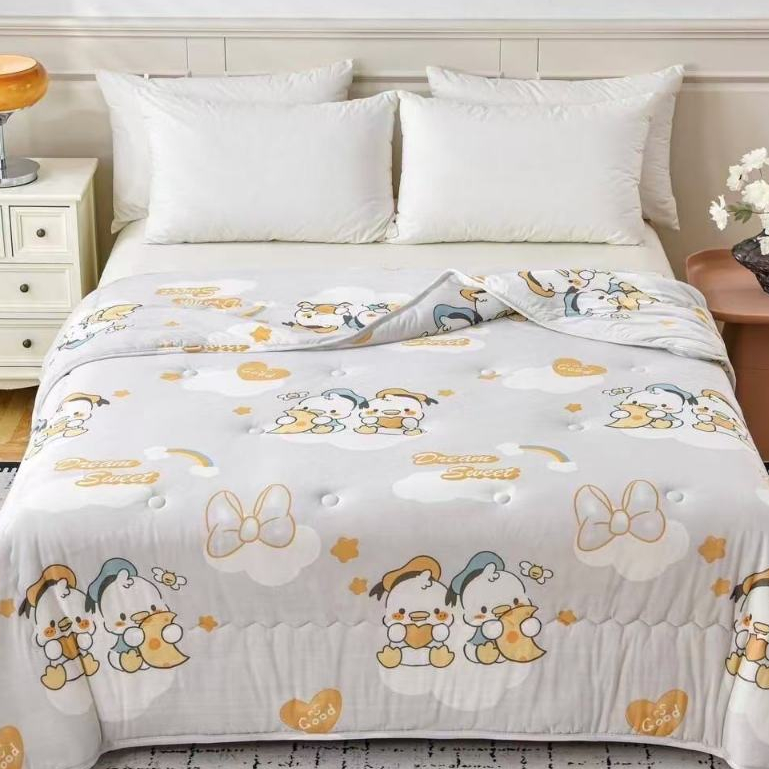 ผ้าห่มไหมเย็น  ❄ Cool quilt/Air Conditioner Quilt  นุ่มลื่น เย็นสบาย  ผ้าเย็นงานห้าง 200X230CM #BSXB ราคา ถูกที่สุด ดีลบีเคเค แกลเลอรีภาพที่ 6