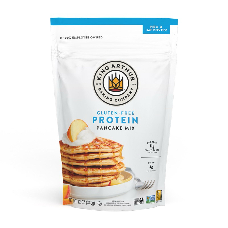 king arthure gluten free protein pancake mix 350g. แป้งแพนเค้กมิกซ์สูตรโปรตีน จากusa🇺🇸