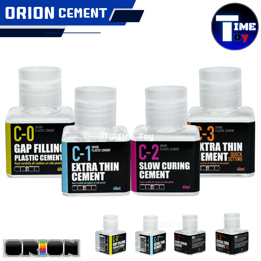 • ORION CEMENT กาวสำหรับงานโมเดลโดยเฉพาะ ทาประกบกันพลา กันดั้ม พลาสติกโมเดล #orion