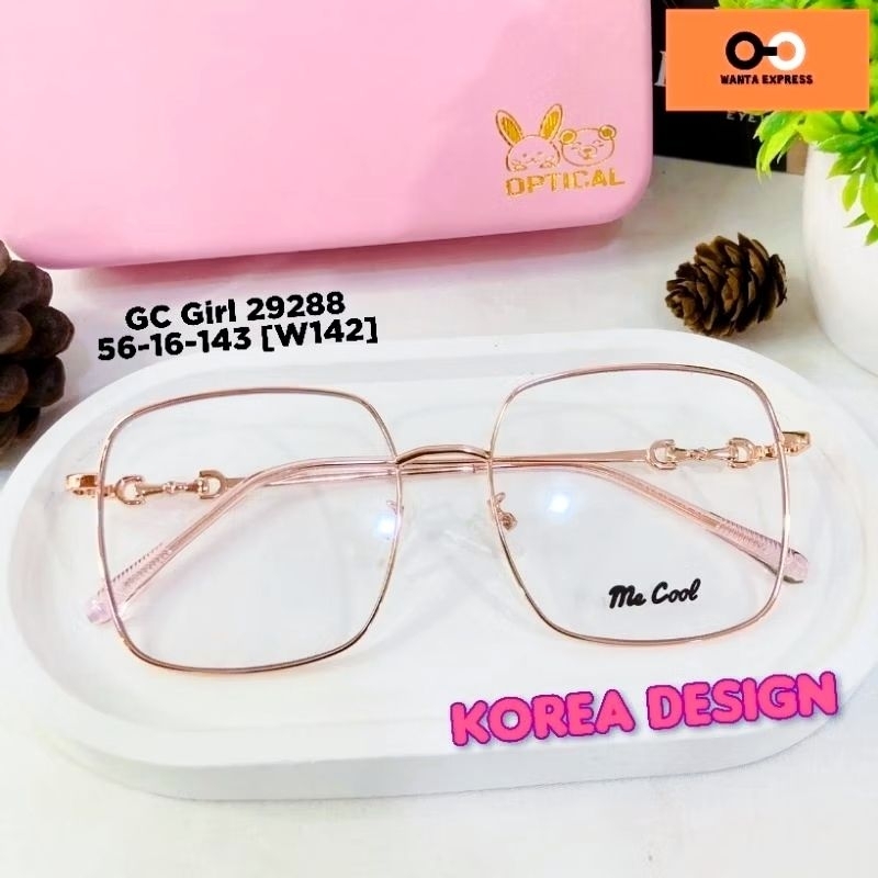กรอบแว่นตาผู้หญิง Oversized เกาหลี 29288 3322 72396 พร้อมเลนส์ ตัดแว่น สายตาสััน ยาว แว่นกรองแสง บลูบล็อก ออโต้ สั่งตัด