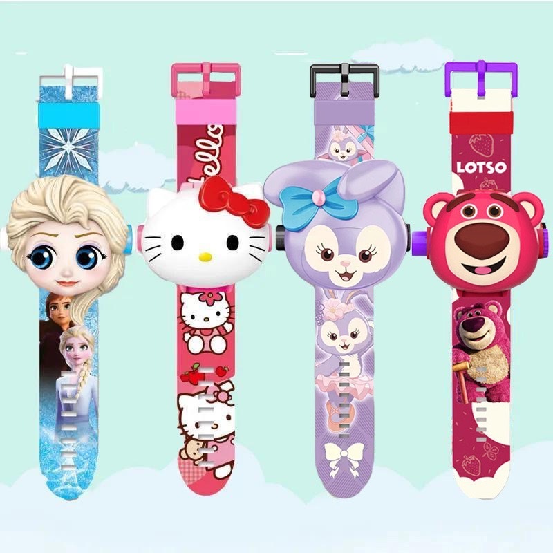 (พร้อมส่งทุกลาย) นาฬิกาเด็ก ฉายแสงได้ สลับรูปภาพได้ถึง24ภาพ นาฬิกาเบ็นเท็น ฮีโร่ เจ้าหญิง นาฬิกาเด็กผู้ชาย มีไฟฉาย RC122 - รูปที่ 4