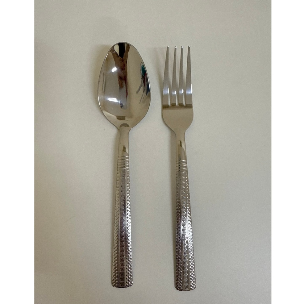 ช้อนส้อม เงิน สแตนเลส หนาพิเศษ เงาพิเศษ  เกรดพรีเมี่ยม ช้อน หนา2มิล 211141 olbighome - รูปที่ 5