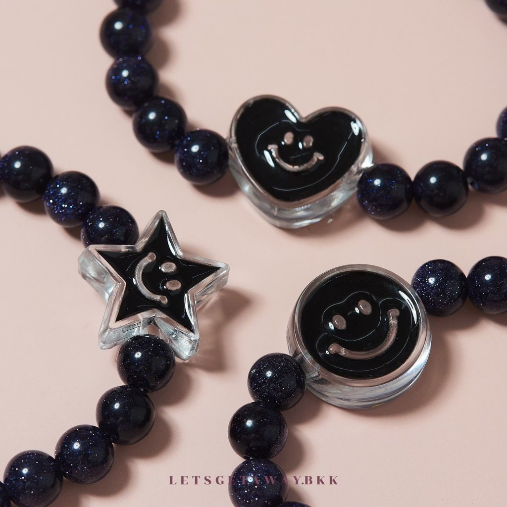 LETSGETAWAY - Lucky Stone Bracelet รุ่น Midnight Star (Preorder 7 Days) *ไม่ต้องเผื่อไซส์ค่ะ*