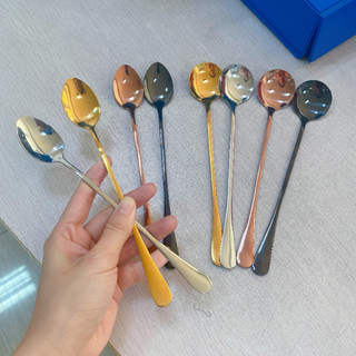 [พร้อมส่งจากไทย]ช้อนปรุงรสอินเทอร์เน็ตดารา 304 ช้อนสแตนเลสด้…