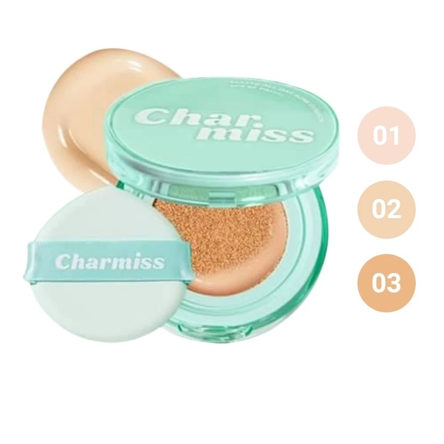 คุชชั่นชาร์มิส ตลับเขียว Charmiss Matte All Day Acne Cushion SPF 50 PA++++